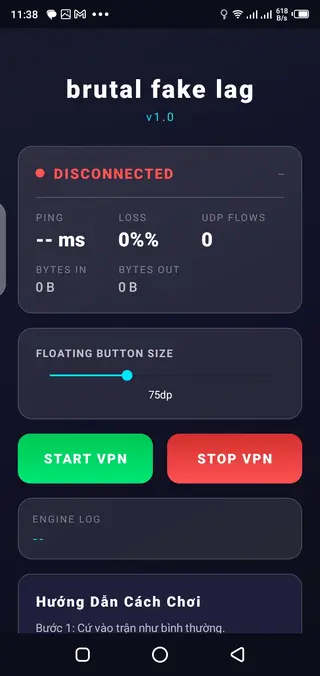 Screenshot of Fake Lag