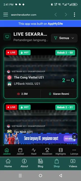 Screenshot of Jalalive