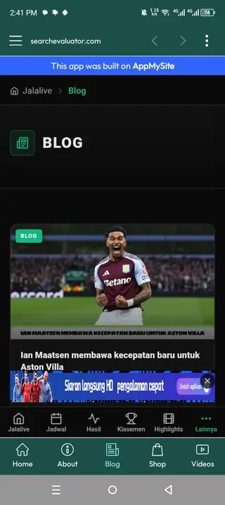 Screenshot of Jalalive App Apk