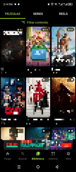 Screenshot of Epix Play App