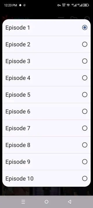 Screenshot of NetPrime Android