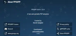 Screenshot of PPSSPP Gold Emulator