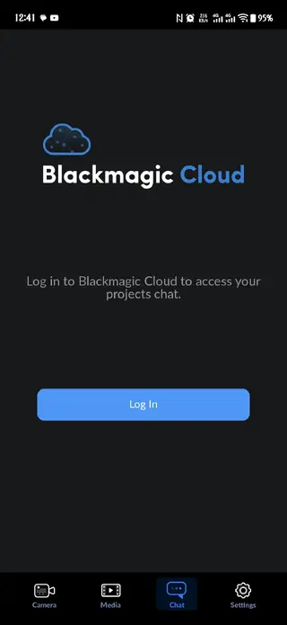 Screenshot of Black Magic Camera
