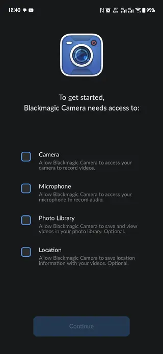 Screenshot of Black Magic Camera App APK