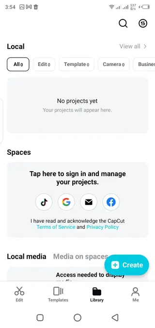 Screenshot of CapCut Pad Apk