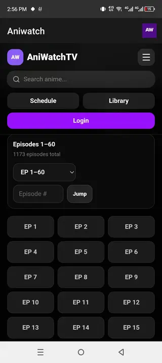 Screenshot of Aniwatch Apk
