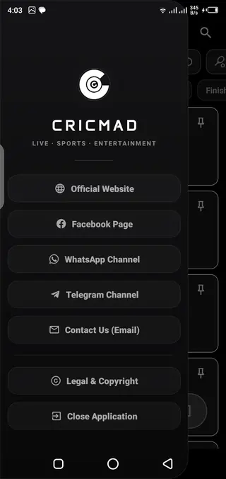 Screenshot of Cricmad Download