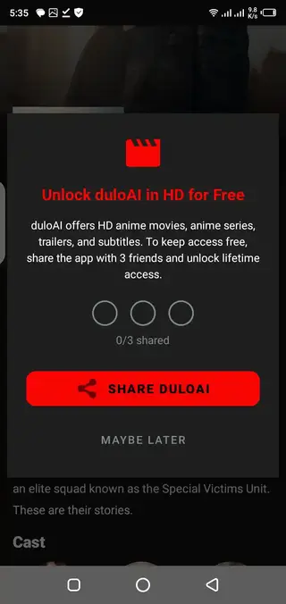 Screenshot of Dulo TV App APK