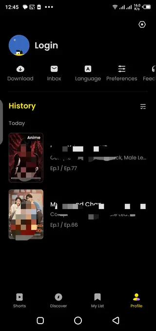 Screenshot of Melolo Drama