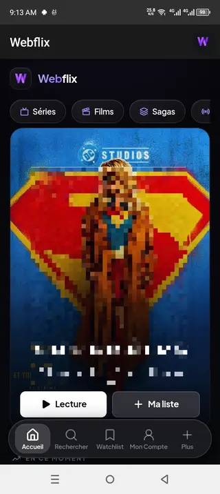 Screenshot of WebFlix