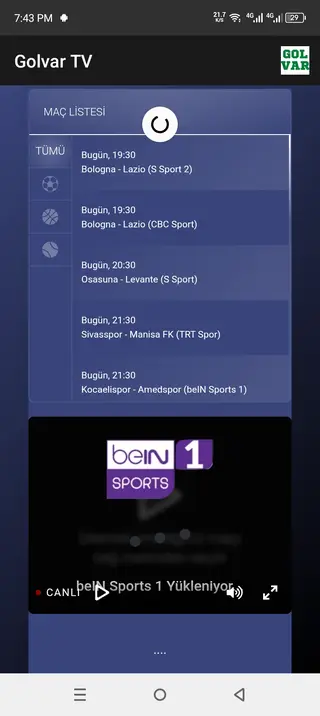 Screenshot of Golvar TV
