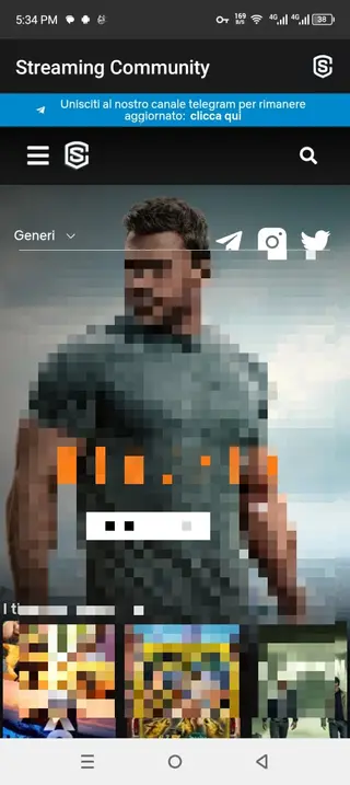 Screenshot of Streaming Community