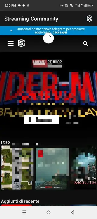 Screenshot of Streaming Community Android
