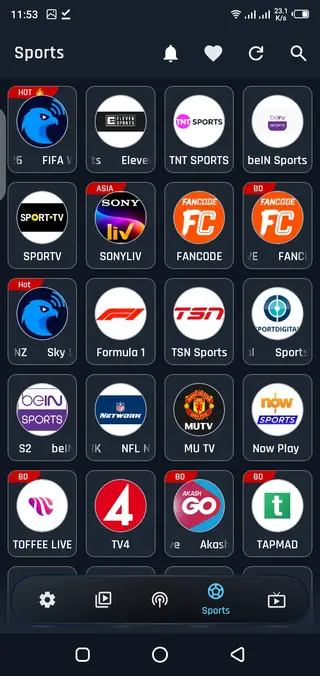 Screenshot of Falcon Cast Apk