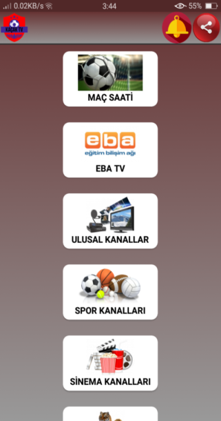 Screenshot of Kacak TV