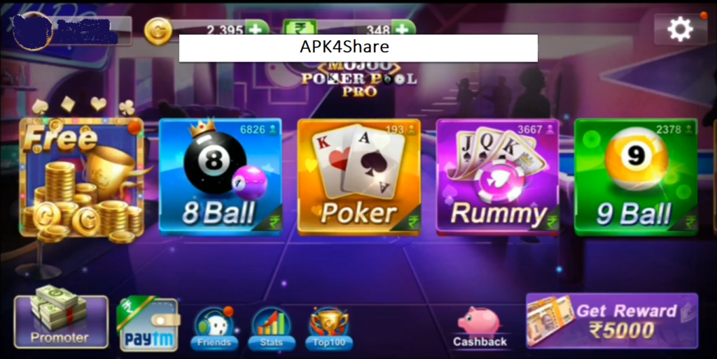Screenshot of Mojoo Poker Pool