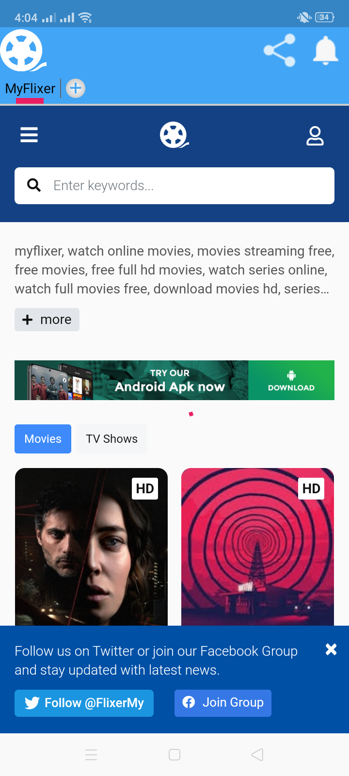 MyFlixer Apk V9.8 Free Download For Android APKOLL