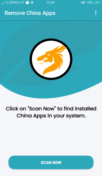 Screenshot of Remove China Apps
