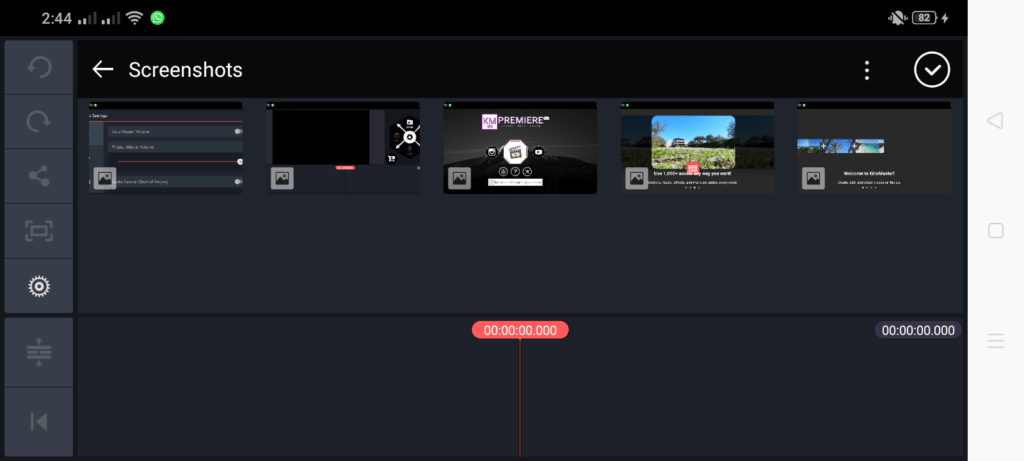 Screenshot of Adobe Premiere Pro App
