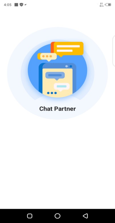 Screenshot of Chat Partner App