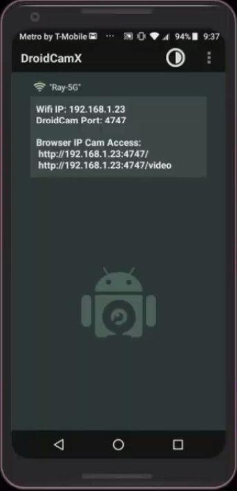 Screenshot of DroidCam Pro Apk