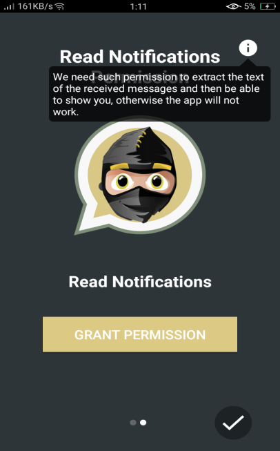 Screenshot of Ninja WhatsApp App