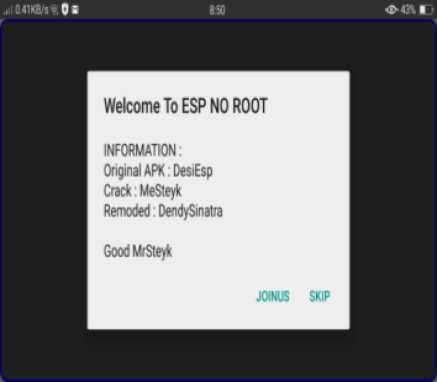 Screenshot of No Root ESP