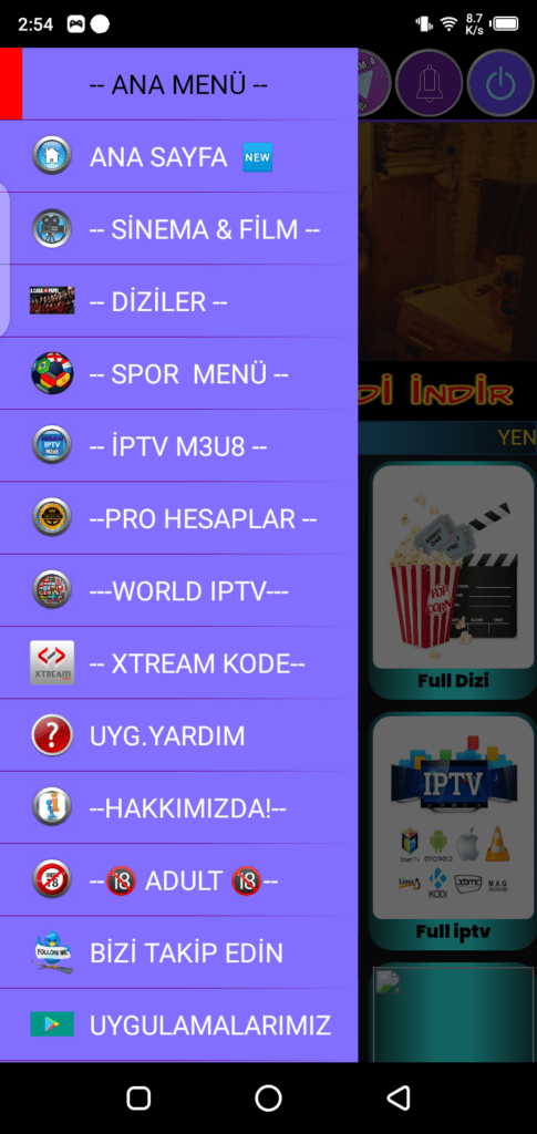 Screenshot of Illegal TV VIP App