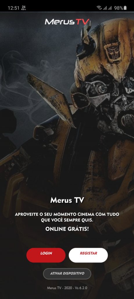 Screenshot of Merus TV