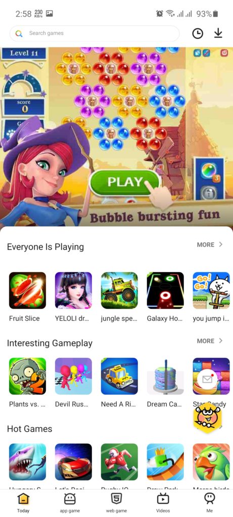 Screenshot of Play Play App