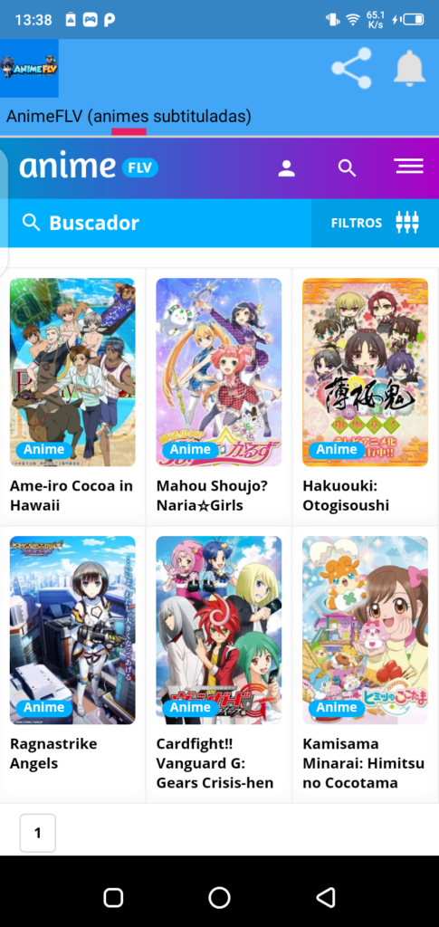 Screenshot of Animeflv Apk