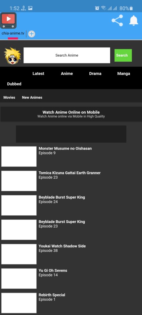 Screenshot of Chia-Anime.TV Apk download