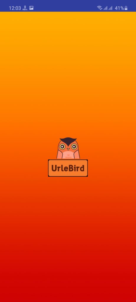 Screenshot of UrleBird App