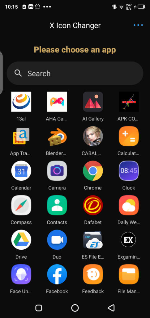 Screenshot of X Icon Changer mod Apk