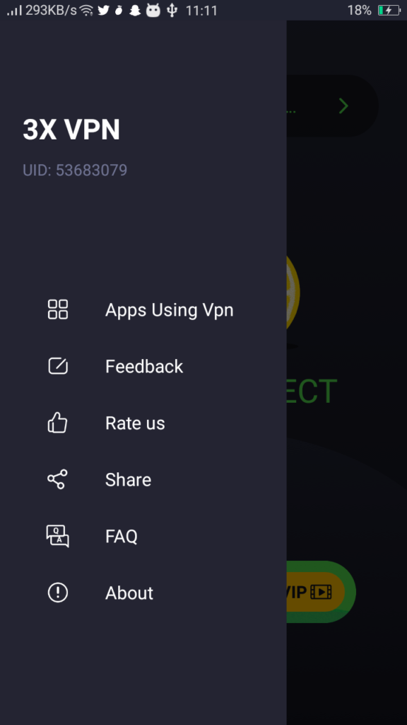 Screenshot of 3x VPN Mod Apk