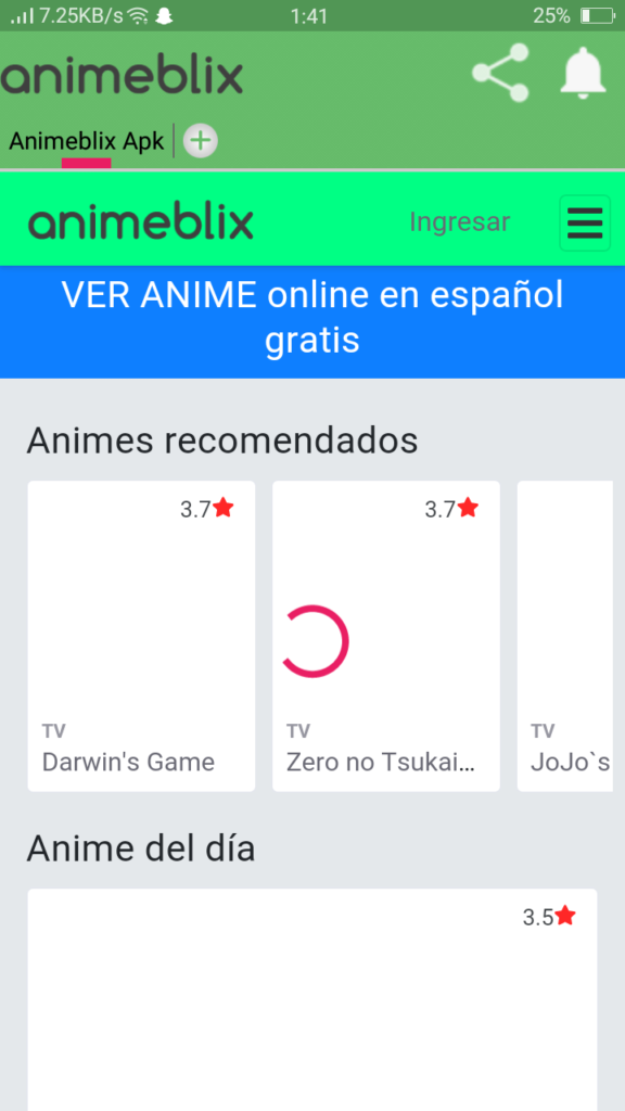 Screenshot of Animeblix Apk