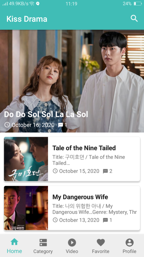 Screenshot of Kiss Asian Drama App