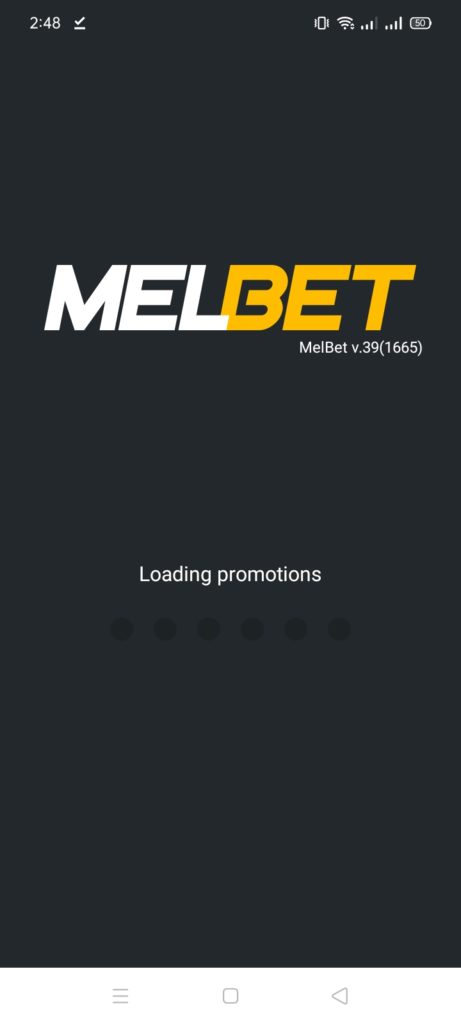 Screenshot of Melbet App