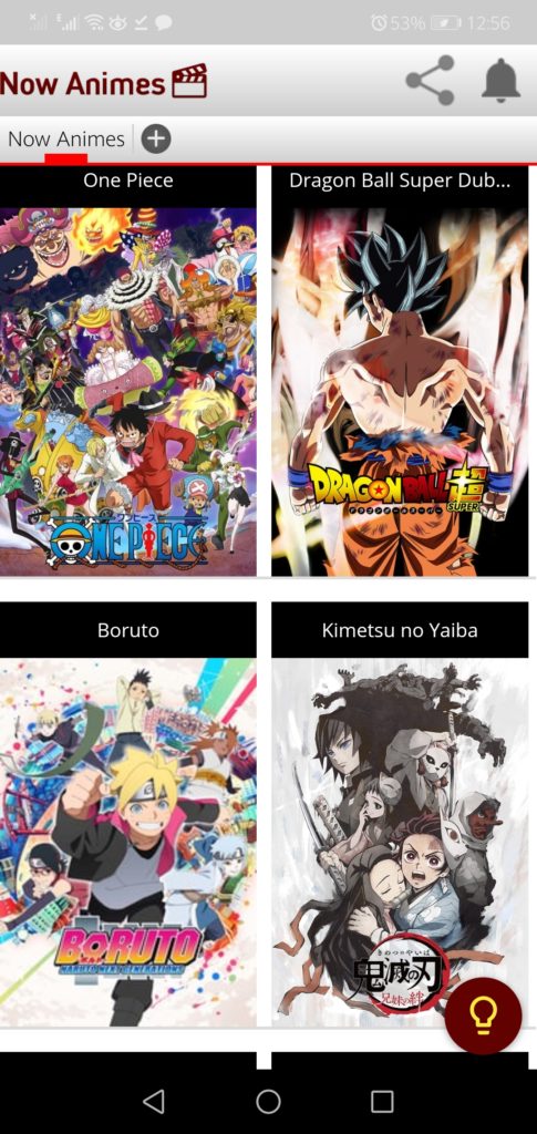 Screenshot of Now Animes App