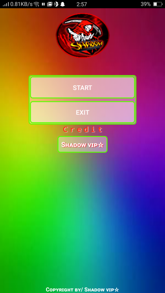 Screenshot of Shadow VIP FF