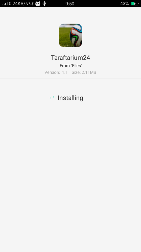 Screenshot of Taraftar 24 App