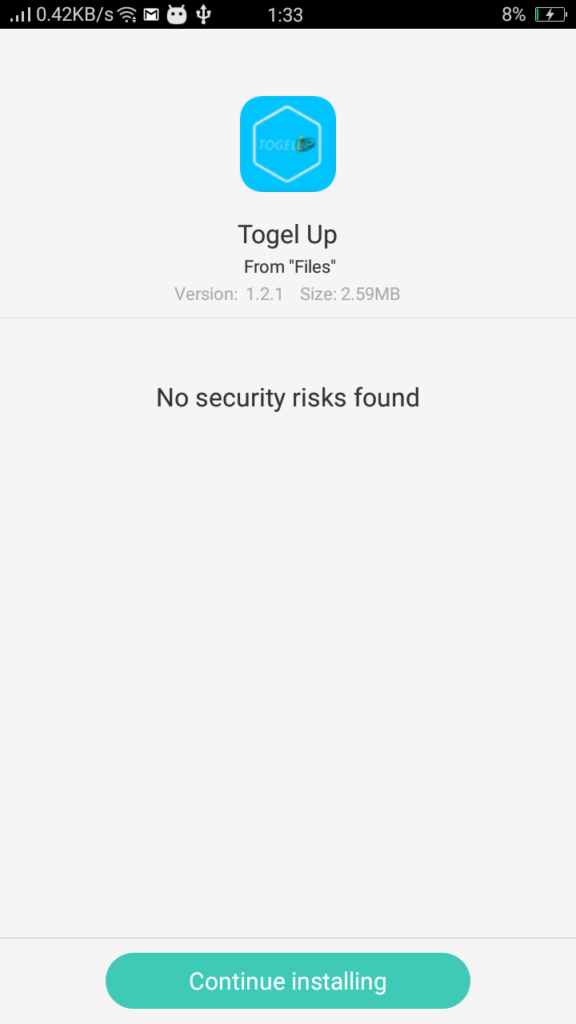 Screenshot of Togel up
