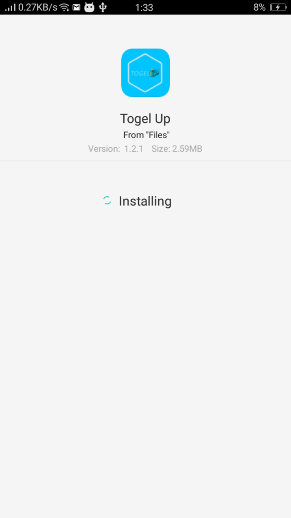 Screenshot of Togel up App