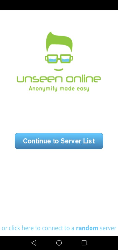 Screenshot of Unseen Online VPN Apk