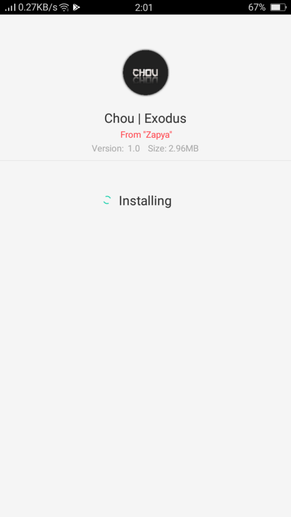 Screenshot of Chou Injector ML
