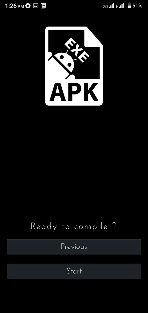 Screenshot of EXE To Apk App