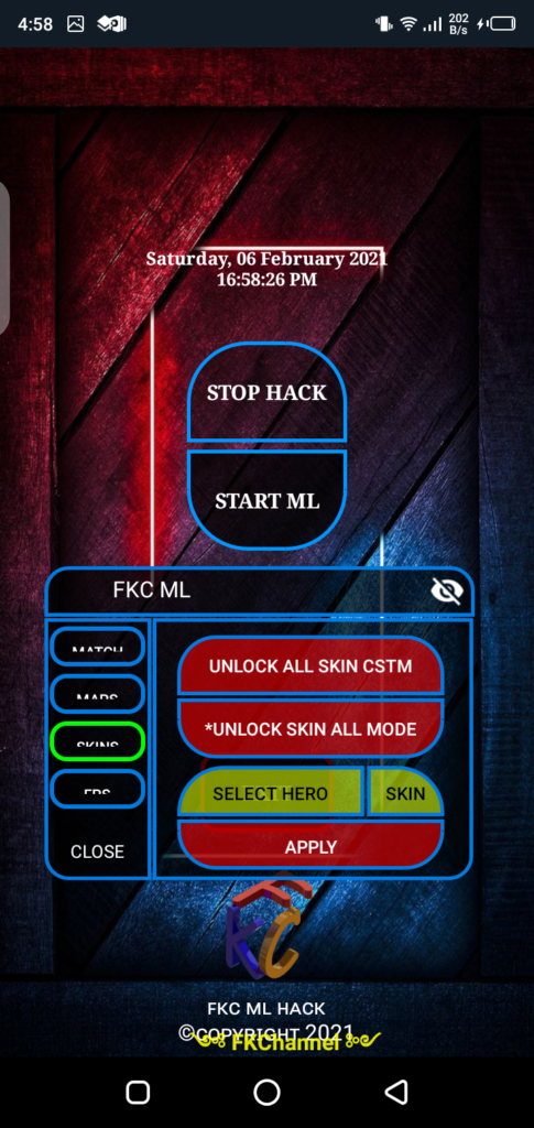 Screenshot of FKC ML