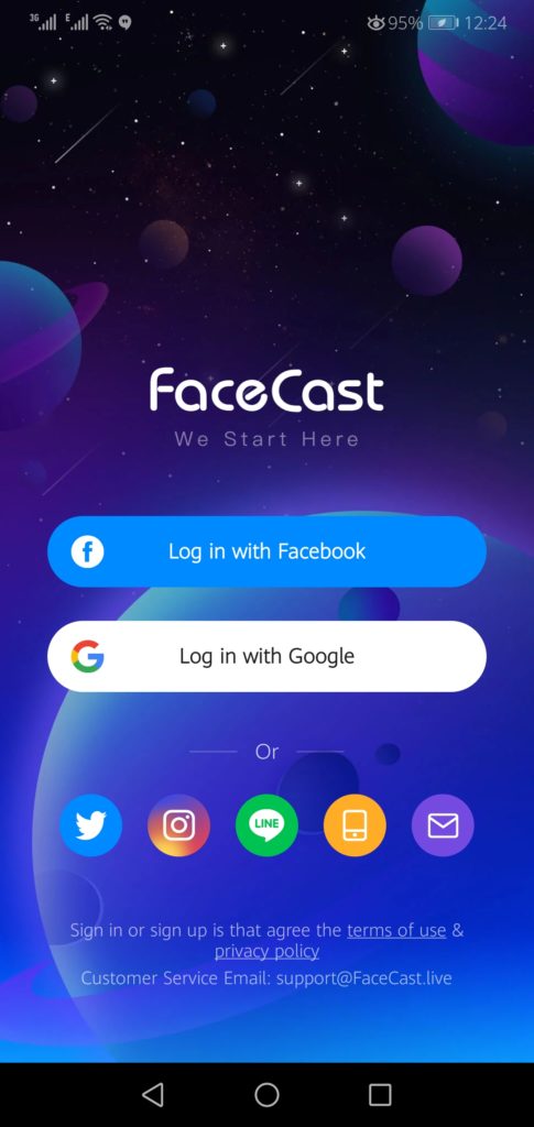 Screenshot of Facecast For Android