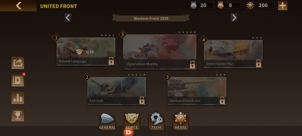 Screenshot of Glory of Generals 3 Game