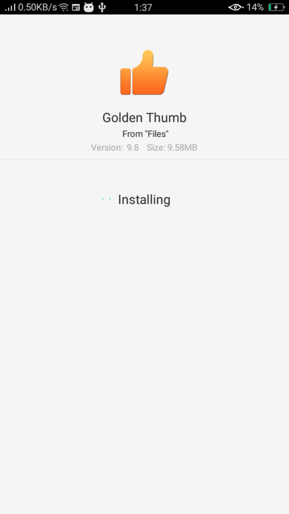 Screenshot of Golden Thumb For Android